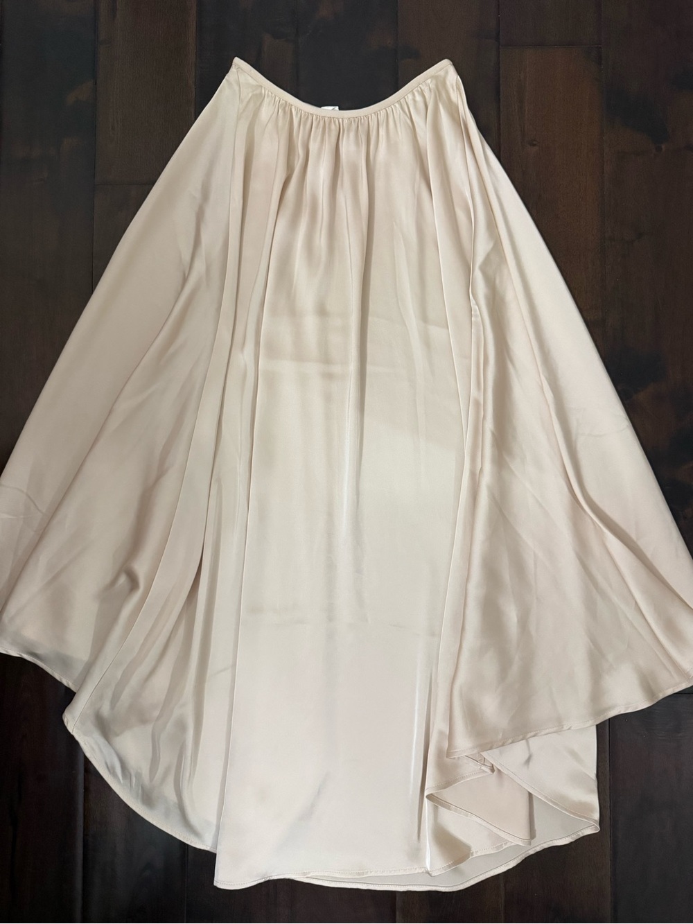 H&M Light Cream Flowing Maxi Skirt